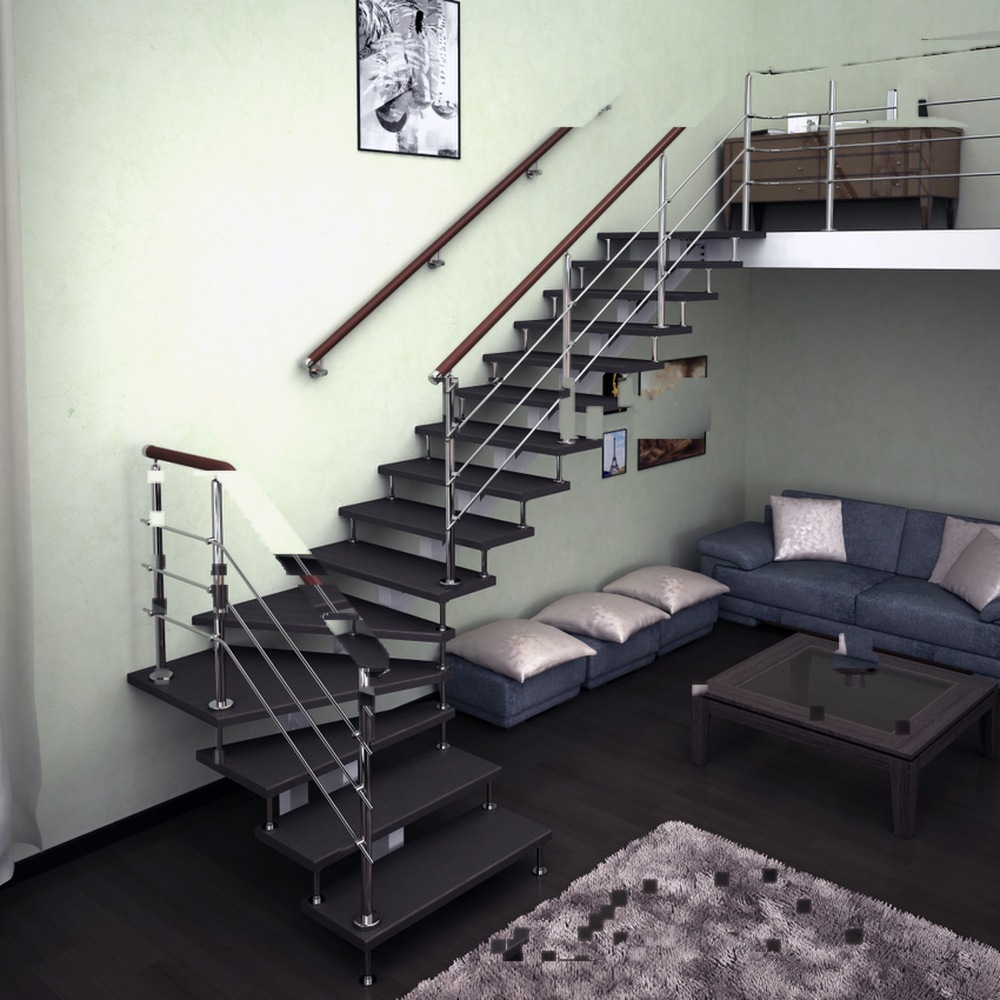 Лестница на металлическом каркасе "Mono-Step" mod 3