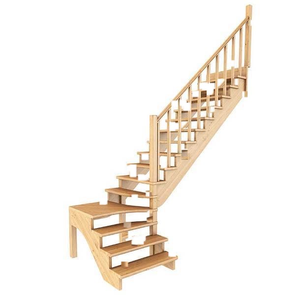 Лестница из бука «К-031м/3», PROFI & HOBBY